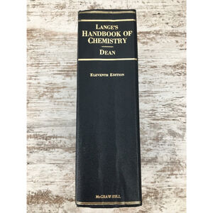 Lange’s Handbook Of Chemistry Dean Eleventh Edition Science